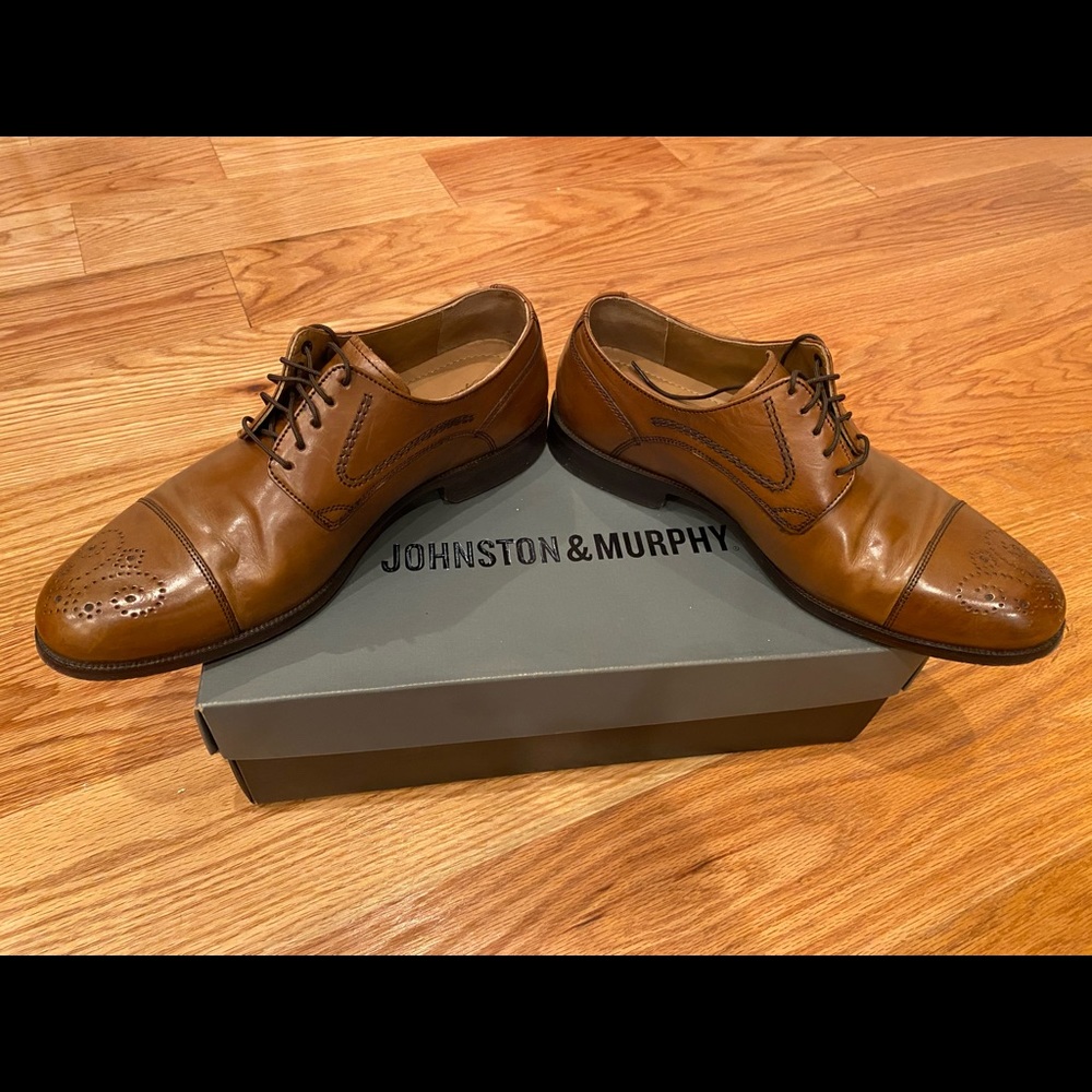 Johnston & Murphy Stratton Cap Toe, Size 8